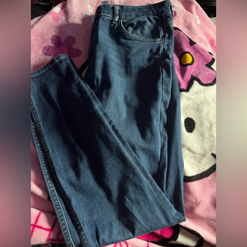 H&M blue skinny jeans size 10